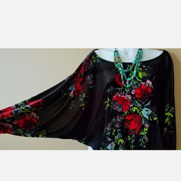 Free people floral velvet bodysuit size xs - Picture 6 of 6